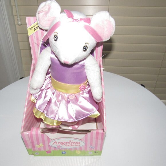 Angelina Ballerina Plush Doll in Springtime Lavender Dress | HIT Entertainment - Picture 2 of 5
